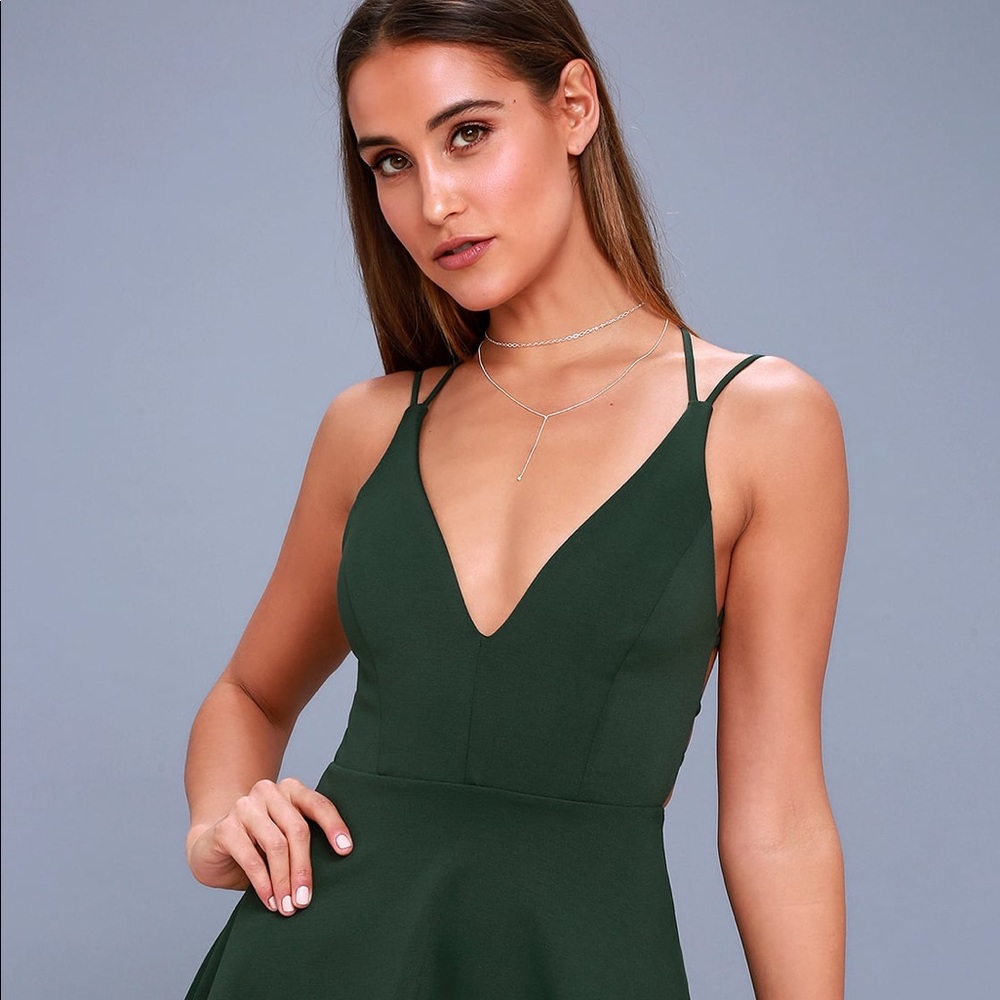 LULUS GREEN MINI DRESS NWT NEVER BEEN WORN!!!